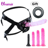 2.4~5.5cm dildo Strap-On penis Adjustable Strapon dildo realistic Sex toys for Lesbian women Couples suction cup dildo Pants