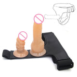 Double Penis Dildo Double Ended Strapon Ultra Elastic Harness Belt Strap On Dildo Adult Sex Toys for Woman Couples Sex Products