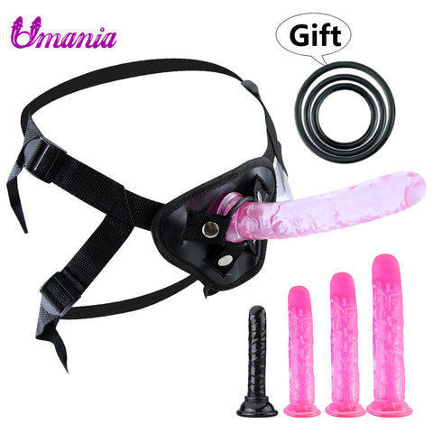 2.4~5.5cm dildo Strap-On penis Adjustable Strapon dildo realistic Sex toys for Lesbian women Couples suction cup dildo Pants